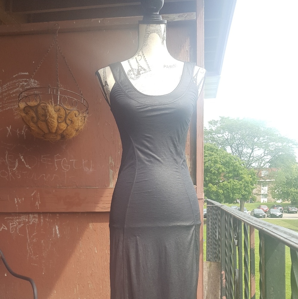 NWT Helmut Lang Long Black Dress
